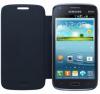 Оригинален кожен калъф Flip Cover за Samsung Galaxy Core I8260 / Samsung Galaxy Core Duos I8262 - син
