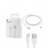 Оригинален кабел за зареждане и пренос на данни за Apple / Lightning to USB 1m - бял