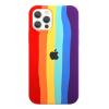 Силиконов калъф / гръб / TPU за Apple iPhone 11 6.1'' - Red Rainbow