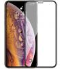 5D full cover Tempered glass Full Glue screen protector Apple iPhone 13 Pro Max 6.7" / Извит стъклен скрийн протектор с лепило от вътрешната страна за Apple iPhone 13 Pro Max 6.7" - черен