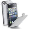 Кожен калъф Flip тефтер Cellular Line Flap Essential за Apple iPhone 4 / iPhone 4S - бял