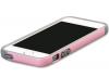 Силиконов Bumper / Walnutt / за Apple iPhone 5 / iPhone 5S - сив с розово и лилаво
