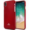 Луксозен силиконов калъф / гръб / TPU Mercury GOOSPERY Jelly Case за Apple iPhone X - червен