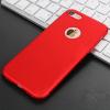 Луксозен твърд гръб за Apple iPhone 5 / iPhone 5S / iPhone SE - червен