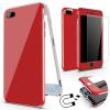Магнитен калъф Bumper Case 360° FULL със стъклен протектор за Apple iPhone 6 / iPhone 6S - червен
