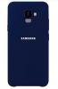 Оригинален гръб Silicone Cover за Samsung Galaxy A8 2018 A530F - тъмно син