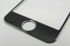 Алуминиев стъклен скрийн протектор / Tempered Glass Screen Protector Aluminum за Apple iPhone 6 4.7'' - черен