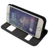 Кожен калъф Flip Cover S-View тип тефтер Puloka SS Case за Apple iPhone 6 Plus 5.5'' - сив със стойка