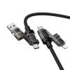 USB Кабел 4в1 USB-A / C към USB-C / Lightning HOCO 240W U151 1.2 м
