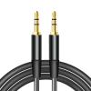 Аудио кабел AUX Maxlife 3.5mm мъжко 1м - черен