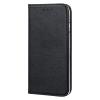 Кожен калъф Magnetic Book със стойка за Samsung Galaxy S25 Edge - черен