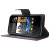 Кожен калъф Flip тефтер със стойка Mercury GOOSPERY Fancy Diary за HTC Desire 510 - цикламен