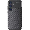 Луксозен силиконов калъф / кейс / Auto Focus Carbon Case Samsung S26 FE - черен Карбон