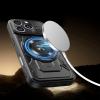 Удароустойчив твърд гръб / Кейс Ring Armor Case lens cover за iPhone 18 Pro - Черен