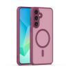 Луксозен гръб / кейс / Matte Case с безжично зареждане MagSafe за Samsung Galaxy A16 / Samsung A17 / Samsung A26 - тъмнолилав