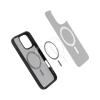 Оригинален гръб / кейс / Spigen Ultra Hybrid Case с безжично зареждане MagSafe за Apple iPhone 16 Pro Max (6.9) - черен / прозрачен