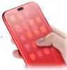 Луксозен силиконов калъф Baseus Touchable Flip Case за Apple iPhone XR - червен