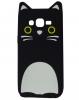 Силиконов калъф / гръб / TPU 3D за Samsung Galaxy S3 I9300 / Samsung S3 Neo i9301 - Kitty / черен