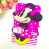 Силиконов калъф / гръб / TPU 3D за Samsung Galaxy A3 2016 A310 - цикламен / Minnie mouse