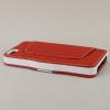 Кожен калъф тефтер Flip Cover със стойка Кingpad за Apple iPhone 5 / 5S - червен