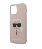 Силиконов гръб Karl Lagerfeld за Apple iPhone 12 /12 Pro 6.1'' - розов / Karl Head