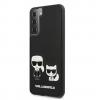 Оригинален кожен гръб Karl Lagerfeld за Samsung Galaxy S21 Plus - черен