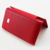 Кожен калъф Flip тефтер за LG Optimus L3 E400 - червен