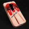 Силиконов калъф / гръб / TPU за LG G3 D850 - червени устни / маникюр
