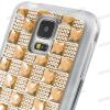 Силиконов калъф / гръб / TPU за Samsung Galaxy S5 G900 / Galaxy S5 Neo G903 - златист с камъни