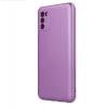 Силиконов калъф / гръб / TPU кейс Metallic Cover за Samsung Galaxy S22 Ultra 5G - лилав