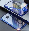 Магнитен калъф Bumper Case 360° FULL за Huawei Mate 20 Pro - прозрачен / синя рамка