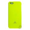 Луксозен силиконов гръб / калъф / TPU Mercury за Apple iPhone 5 / iPhone 5S - JELLY CASE Goospery / светло зелен с брокат