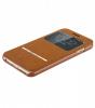 Луксозен кожен калъф Flip тефтер S-View Baseus Terse Leather Case със стойка за Apple iPhone 6 4.7" - кафяв
