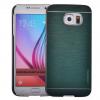 Луксозен твърд гръб / капак / MOTOMO за Samsung Galaxy S6 Edge G925 - зелен