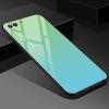 Луксозен стъклен твърд гръб за Huawei Honor 10 - преливащ / светло синьо и зелено
