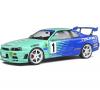 Метална кола Nissan Skyline (R34) GT-R SOLIDO 2001 1/18