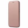 Луксозен кожен калъф Flip тефтер със стойка OPEN за Samsung Galaxy A6 2018 - Rose Gold