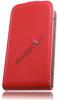 Кожен калъф Flip тефтер Flexi със силиконов гръб за Sony Xperia Z5 - червен