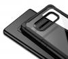 Луксозен твърд гръб със силиконов кант IPAKY за Samsung Galaxy Note 8 N950 - прозрачен / черен кант