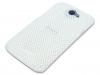 Заден предпазен капак за HTC One X перфориран - Perforated style - Бял