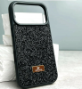 Луксозен твърд гръб Swarovski за Apple iPhone 17 Pro Max - черен / камъни