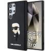 Оригинален силиконов калъф / гръб / Karl Lagerfeld 3D Rubber Ikonik NFT кейс за Samsung Galaxy S24 Ultra - черен Karl