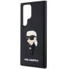 Оригинален силиконов калъф / гръб / Karl Lagerfeld 3D Rubber Ikonik NFT кейс за Samsung Galaxy S24 Ultra - черен Karl