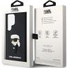 Оригинален силиконов калъф / гръб / Karl Lagerfeld 3D Rubber Ikonik NFT кейс за Samsung Galaxy S24 Ultra - черен Karl