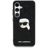 Оригинален силиконов калъф / гръб / Karl Lagerfeld кейс за Samsung Galaxy S25 Ultra - черен Karl Head