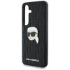 Оригинален силиконов калъф / гръб / Karl Lagerfeld кейс за Samsung Galaxy S25 Ultra - черен Karl Head