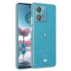 Луксозен силиконов калъф / кейс / Crystal Case TPU за Motorola Moto Edge 60 Fusion - прозрачен / брокат