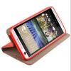 Кожен калъф Magnet Case със стойка за Alcatel One Touch Pixi 4 6.0" (8050D) - червен