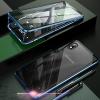 Магнитен калъф Bumper Case 360° FULL за Samsung Galaxy A10/M10 - прозрачен / синя рамка