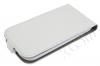 Кожен калъф Flip тефтер Flexi със силиконов гръб за Sony Xperia Z3 - бял